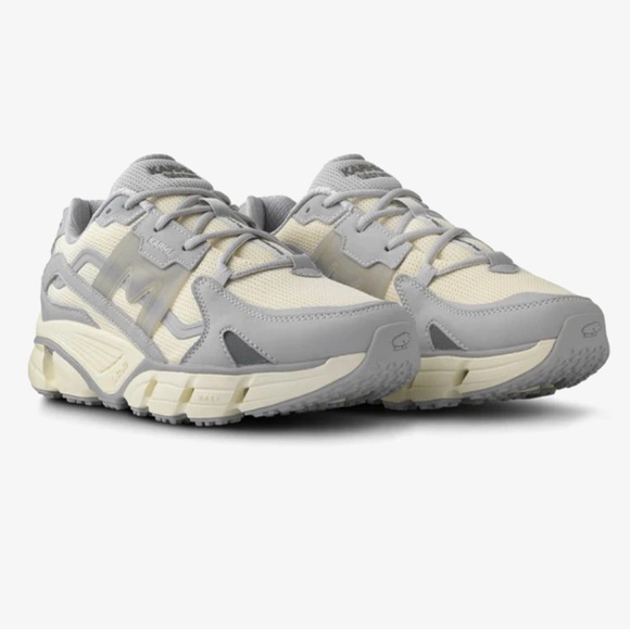 Gray and Cream Sneakers